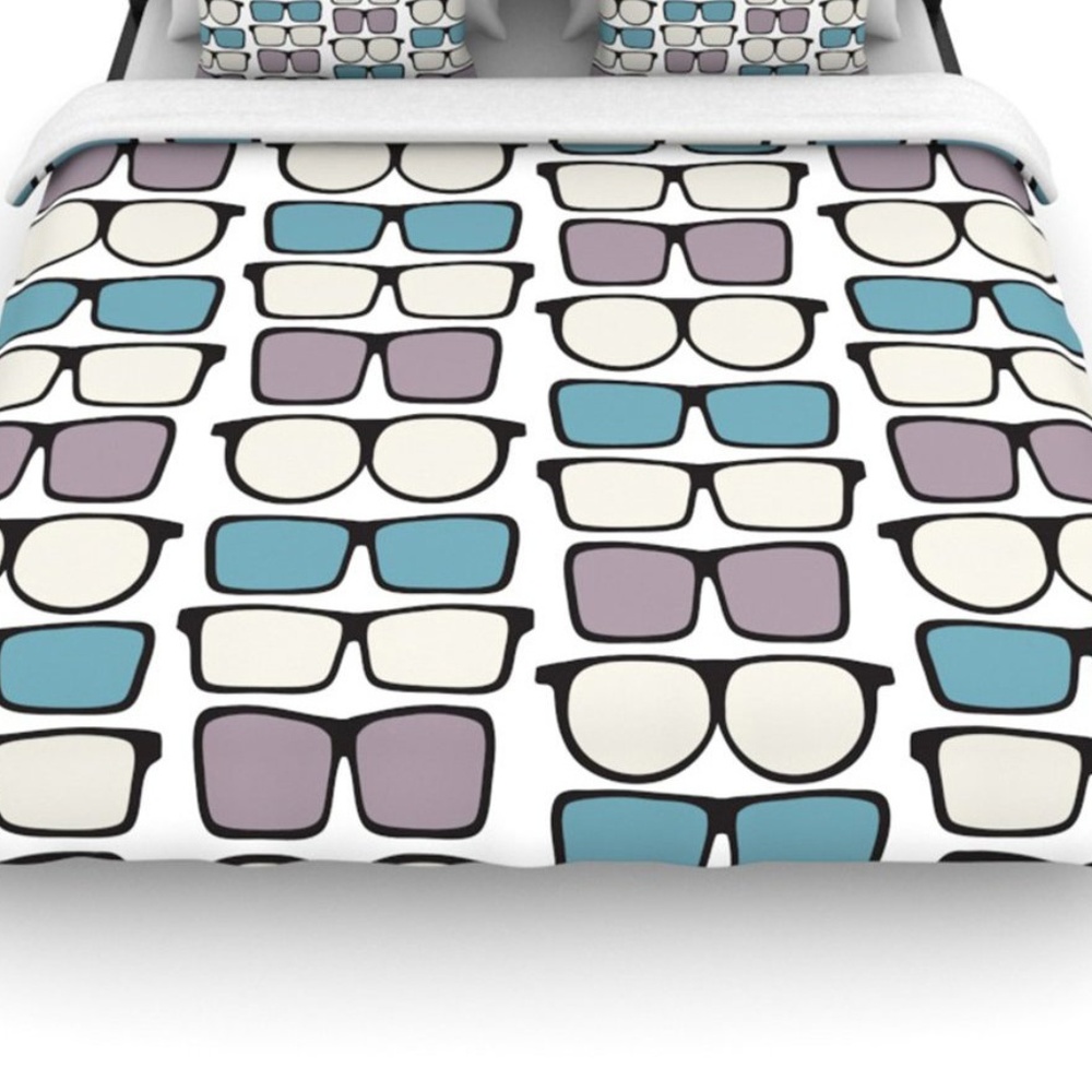 NWT Kess InHouse Michelle Drew Spectacles Geek Chi